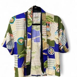 Vintage children unisex Japanese Kimono top or jacket size XXS/XS